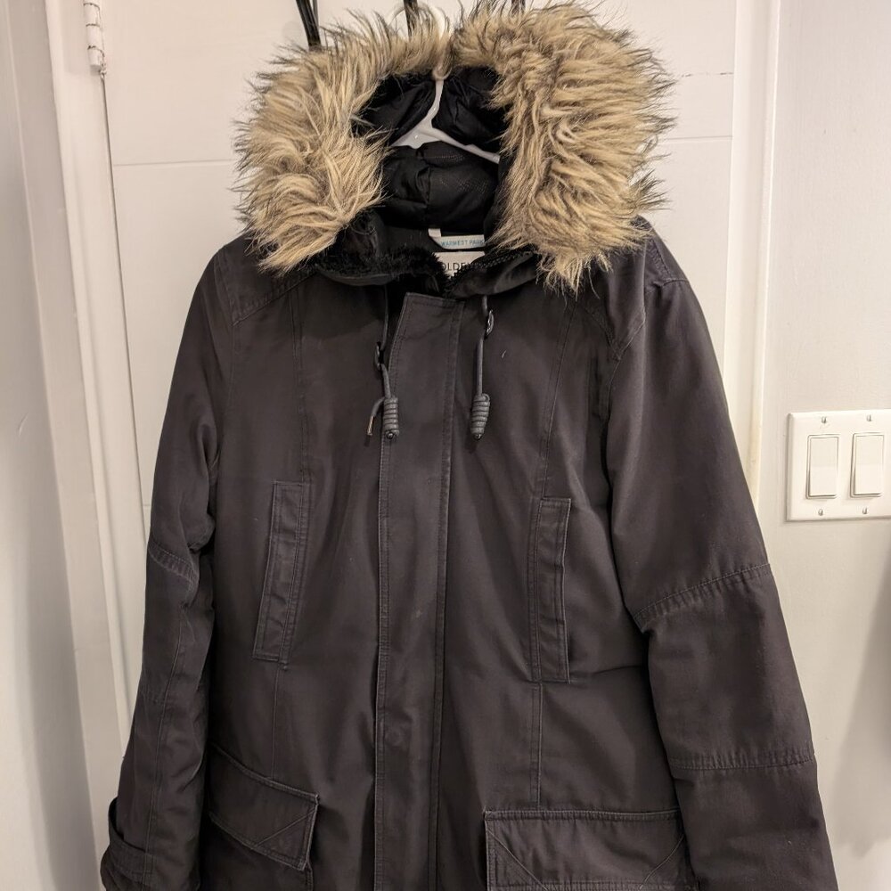 Aritzia Golden TNA Bancroft Parka in Black XL